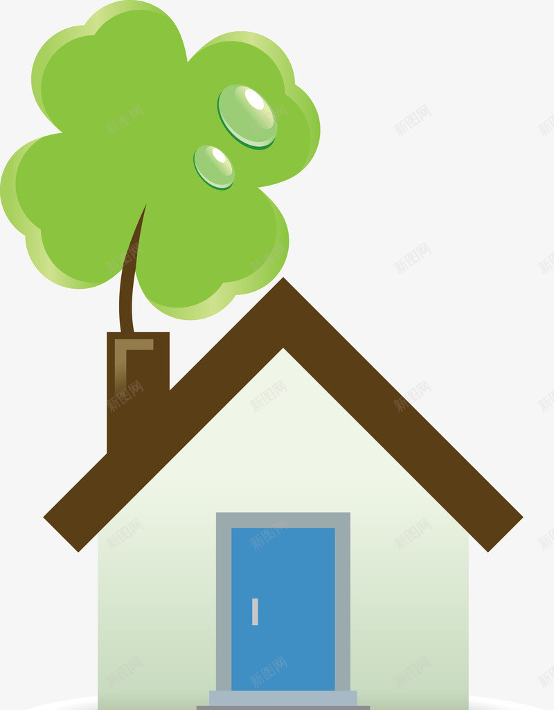 梦幻卡通房屋矢量图ai免抠素材_新图网 https://ixintu.com 姊够 灞 鍗 矢量图