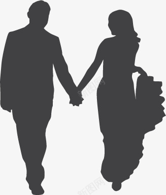 婚礼情人节卡通人物图标png_新图网 https://ixintu.com 剪影 卡通人物 喜庆 夫妻 婚礼 情人节 爱人