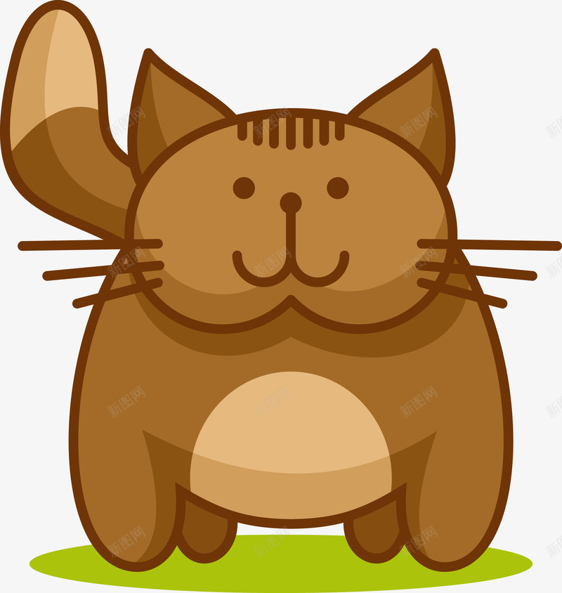 棕色可爱卡通小猫咪矢量图eps免抠素材_新图网 https://ixintu.com 卡通猫咪 可爱 可爱猫咪 棕色猫咪 猫咪 矢量猫咪 矢量图