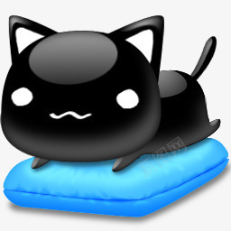 小黑猫在趴着png免抠素材_新图网 https://ixintu.com 趴着 黑猫
