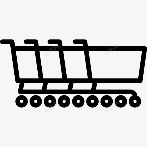 手推车图标png_新图网 https://ixintu.com 商务 在线商店 网上商店 购物 购物车 超市
