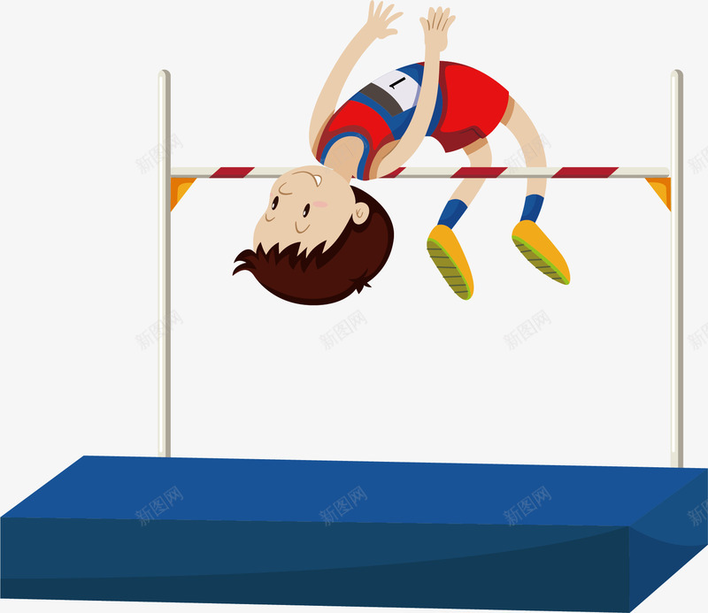 体育跳高png免抠素材_新图网 https://ixintu.com 人物介绍 人物矢量图 体育跳高 卡通高中人物 插画人物 高中人物 高中人物矢量