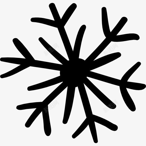 Snowflake图标png_新图网 https://ixintu.com 冬天 片冰 片状 迹象 雪