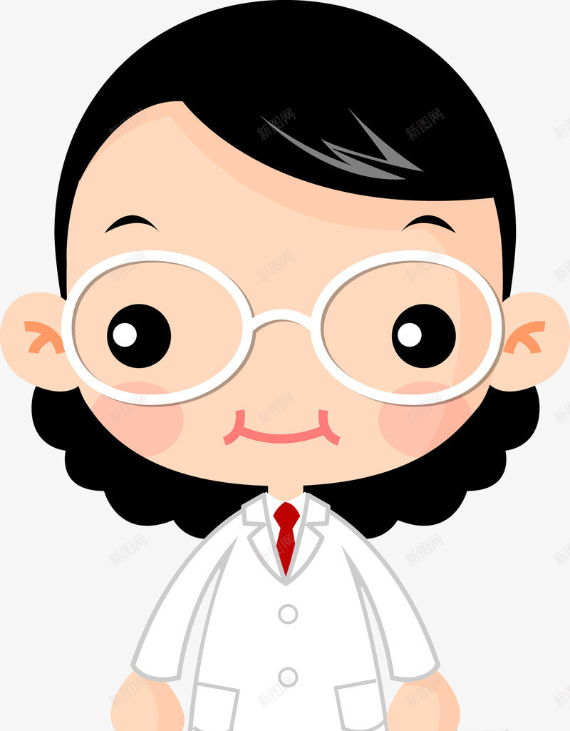 卡通女医生png免抠素材_新图网 https://ixintu.com 医生 卡通 女医生 工作 法医 男医生 矢量人物 矢量医生 职业 职员