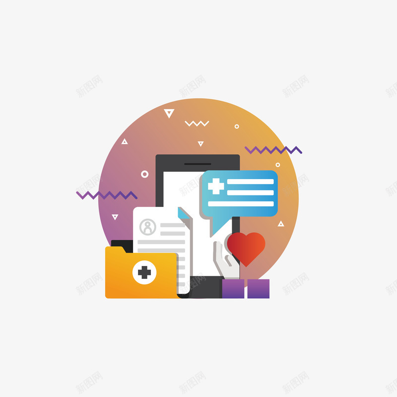 扁平化留言信息图标矢量图ai_新图网 https://ixintu.com PPT PPT扁平图标 UI 商务科技 扁平商务 手机 文件夹 消息 点赞 网页UI 金融 金融商务 矢量图