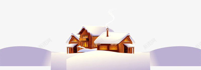 冬天雪屋雪地底部装饰png免抠素材_新图网 https://ixintu.com 冬天事物 冬季 卡通手绘 淘宝京东 白色雪 雪