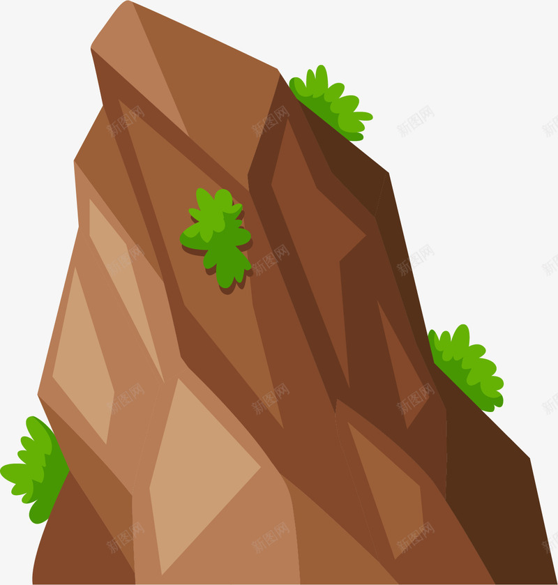 卡通假山石装饰贴纸png免抠素材_新图网 https://ixintu.com 假山 假山石 卡通 可爱 插画 装饰墙纸 贴纸设计