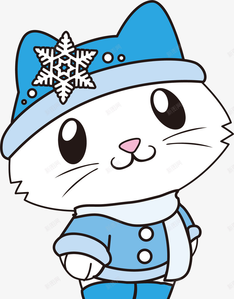 小猫图案矢量图ai免抠素材_新图网 https://ixintu.com 卡通小猫 卡通猫咪 小猫图案 矢量图