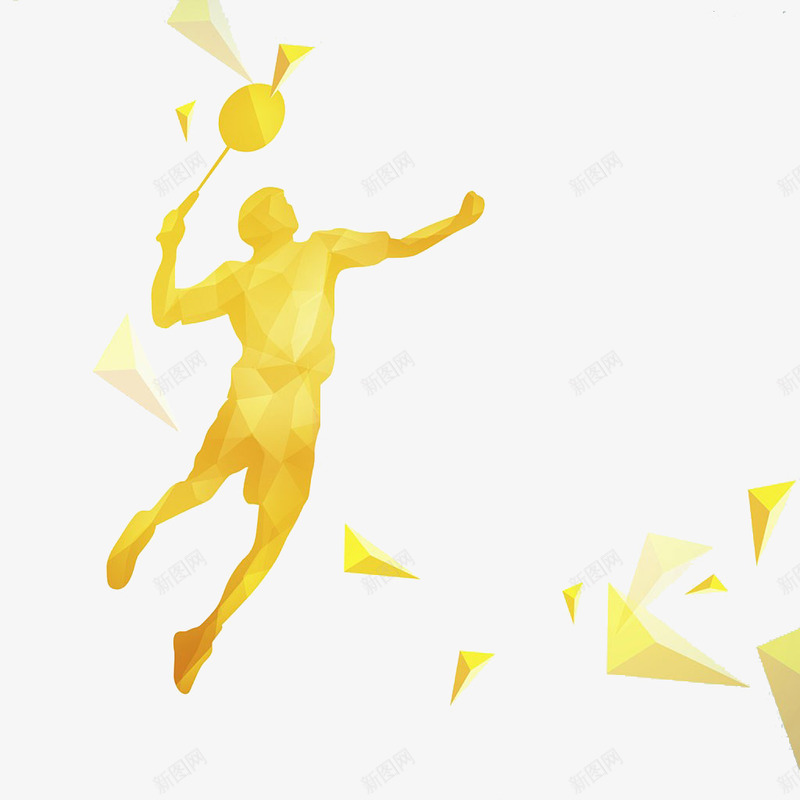 打羽毛球插画png免抠素材_新图网 https://ixintu.com 一个人拿着羽毛球拍 人 彩色 打羽毛球插画 描绘 职业运动 跳跃 运动