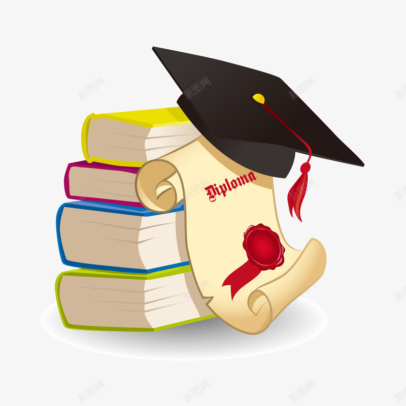 书籍矢量图ai免抠素材_新图网 https://ixintu.com 书籍 学习 学校 教育 科教 矢量图