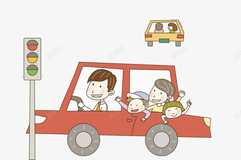 爸爸开车png免抠素材_新图网 https://ixintu.com 一家人 一家人手绘 亲人 出游 出行 家人 家庭 幸福 开车 情亲 温暖 温馨 融洽 血缘 血缘关系