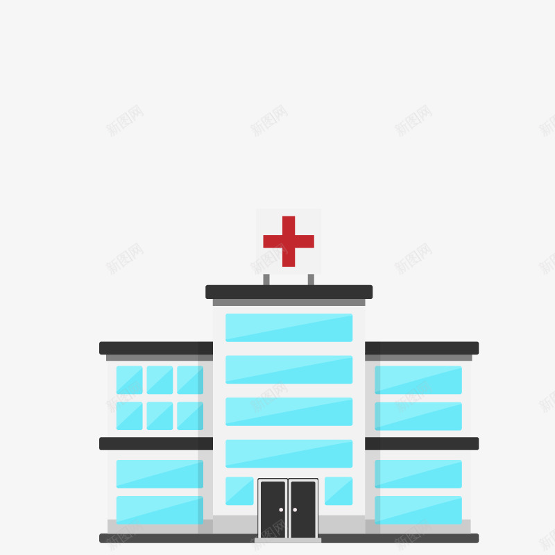 医院图标png_新图网 https://ixintu.com 医院门诊部 卡通楼房 卡通欧式建筑楼房 矢量建筑
