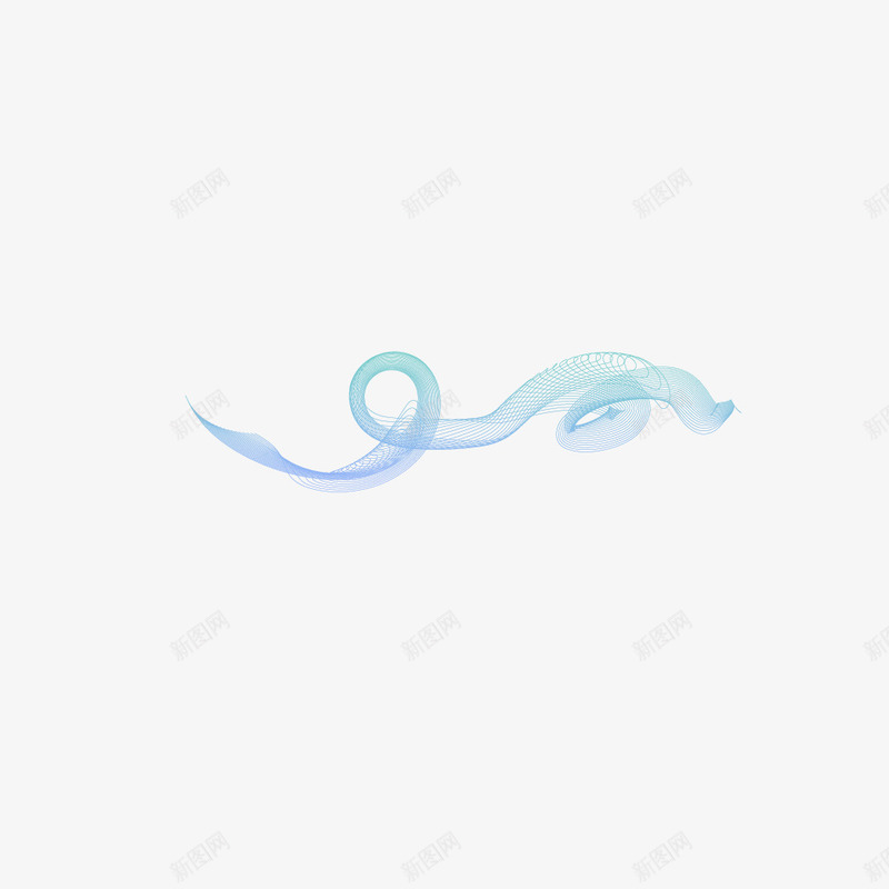 手绘蓝色流动线条png免抠素材_新图网 https://ixintu.com 创意 动感线 名片设计 封面 底纹 抽象 曲线 科技 科技线 纹理 线条