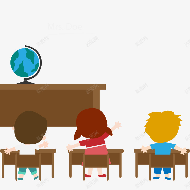 上学校矢量图ai免抠素材_新图网 https://ixintu.com PNG免费下载 教室 模板 矢量图 高清素材