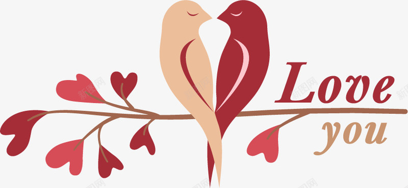 情人节婚礼png免抠素材_新图网 https://ixintu.com LOVE 喜庆 婚礼素材 情人节 比翼双飞 爱 粉色系 鸟