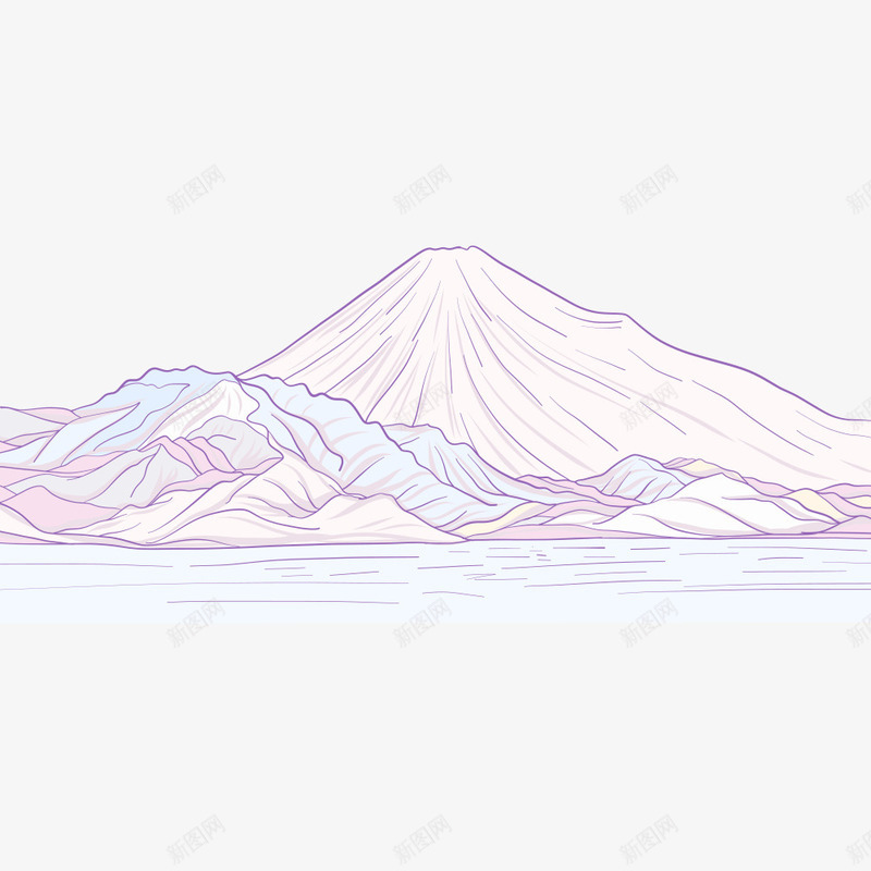 手绘日本富士山插画矢量图ai免抠素材_新图网 https://ixintu.com 创意卡通 古建筑手绘图 宣传 富士山 手绘 插画 文化 日本传统文化 日本古建筑 日本文化 时尚 矢量图 简笔画山 绘画 美丽的富士山 美术简笔画 艺术