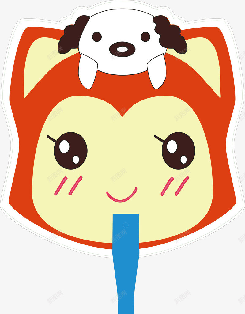 卡通形状扇子png免抠素材_新图网 https://ixintu.com 创意扇子 卡通图案 卡通图案扇子 卡通形状扇子 圆扇子 圆扇子矢量