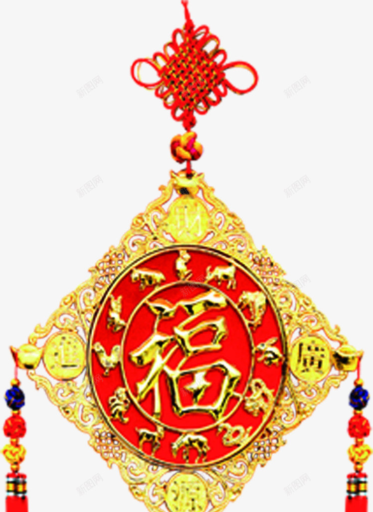 黄色纹理中国风福字png免抠素材_新图网 https://ixintu.com 国风 纹理 黄色