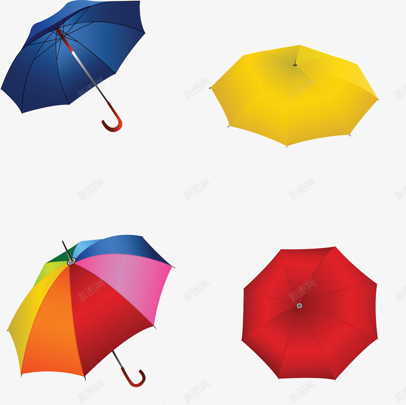 彩虹雨伞png免抠素材_新图网 https://ixintu.com 多样化 大红雨伞 彩虹 老爷雨伞 蓝色雨伞 金黄色雨伞 雨伞