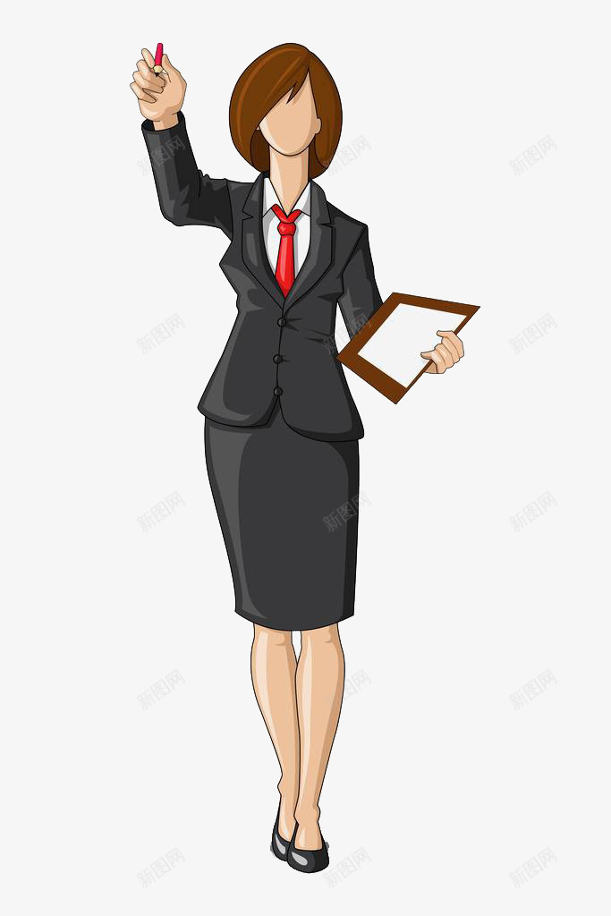 穿西装女人png免抠素材_新图网 https://ixintu.com 写字 商务 工作 西装女