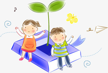 儿童插画png免抠素材_新图网 https://ixintu.com 书籍 彩铅画 水彩画 温馨 漫画 童年生活 纸飞机