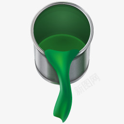 绿色油漆可以绘画png免抠素材_新图网 https://ixintu.com Can Green Paint 可以 油漆 绿色