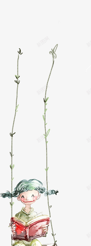 手绘森林植物卡通png免抠素材_新图网 https://ixintu.com 卡通 森林 植物