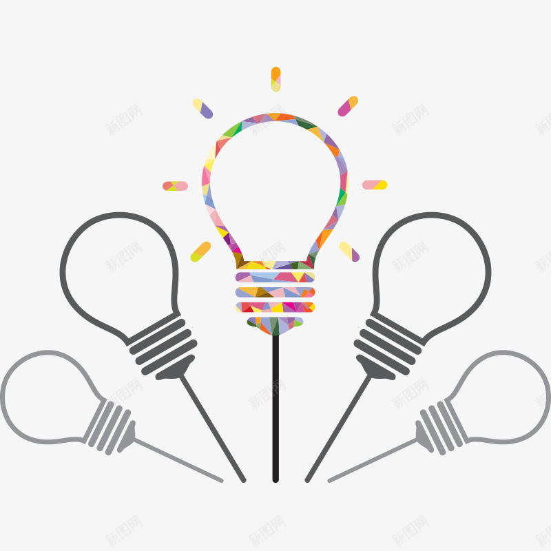 灯泡照明png免抠素材_新图网 https://ixintu.com 公益 创意 灯 灯具 灯泡 点灯 照明 环保 现代 生活元素 科技 绿色环保 节能