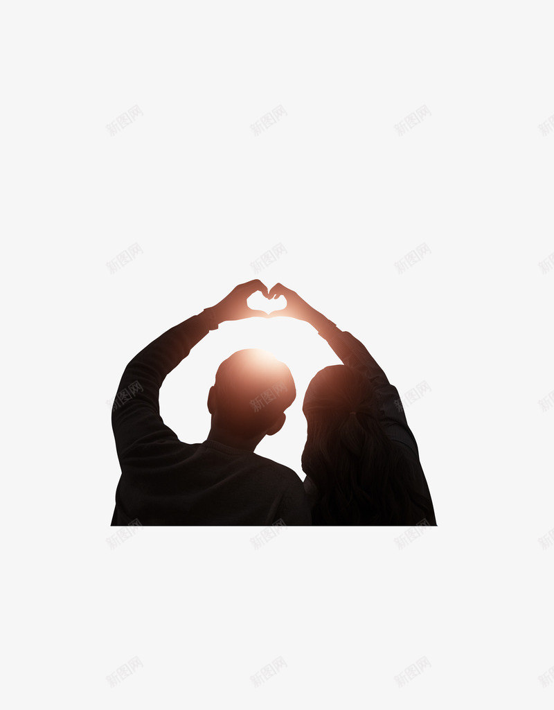 情人节浪漫背景比心手势png免抠素材_新图网 https://ixintu.com 情人节 情侣 比心手势 浪漫 爱情 背景身影