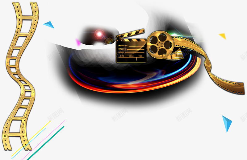电影电视psd免抠素材_新图网 https://ixintu.com 娱乐 电影元素 胶卷