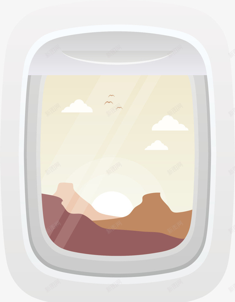 旅行火车白色窗口png免抠素材_新图网 https://ixintu.com 休闲 大漠 度假 戈壁 旅行火车 白色窗口 装饰图案