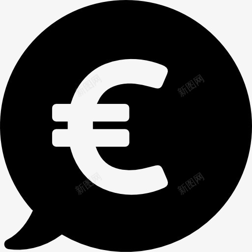 气泡图标png_新图网 https://ixintu.com 欧元 生意 美元 讲话泡沫 货币交换 金钱