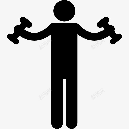 工作剪影图标png_新图网 https://ixintu.com 人的剪影 健身 培训 工作