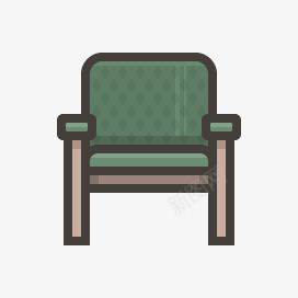 家具绿色椅子illustriconsicons图标png_新图网 https://ixintu.com chair furniture green 家具 椅子 绿色