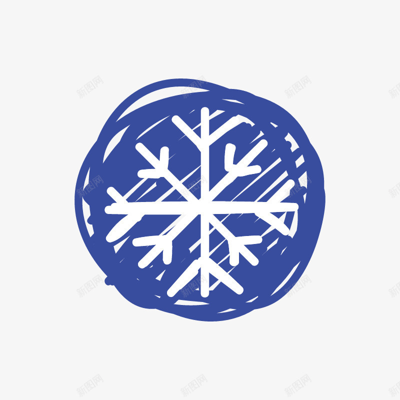 卡通雪花png免抠素材_新图网 https://ixintu.com 冬天 卡通 卡通雪花 卡通雪花PNG 蓝色 雪 雪花