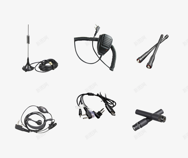 产品实物对讲机配件合集png免抠素材_新图网 https://ixintu.com 3C产品 产品实物 对讲机 对讲机配件 配件合集