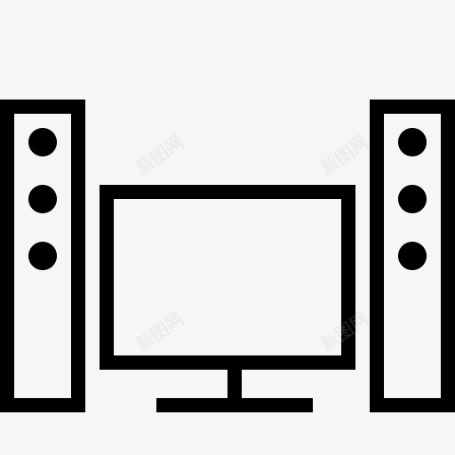 电器显示娱乐系统声音扬声器电视图标png_新图网 https://ixintu.com Appliances display entertainment set sound speakers system television tv 声音 娱乐系统 扬声器 显示 电器 电视 电视机