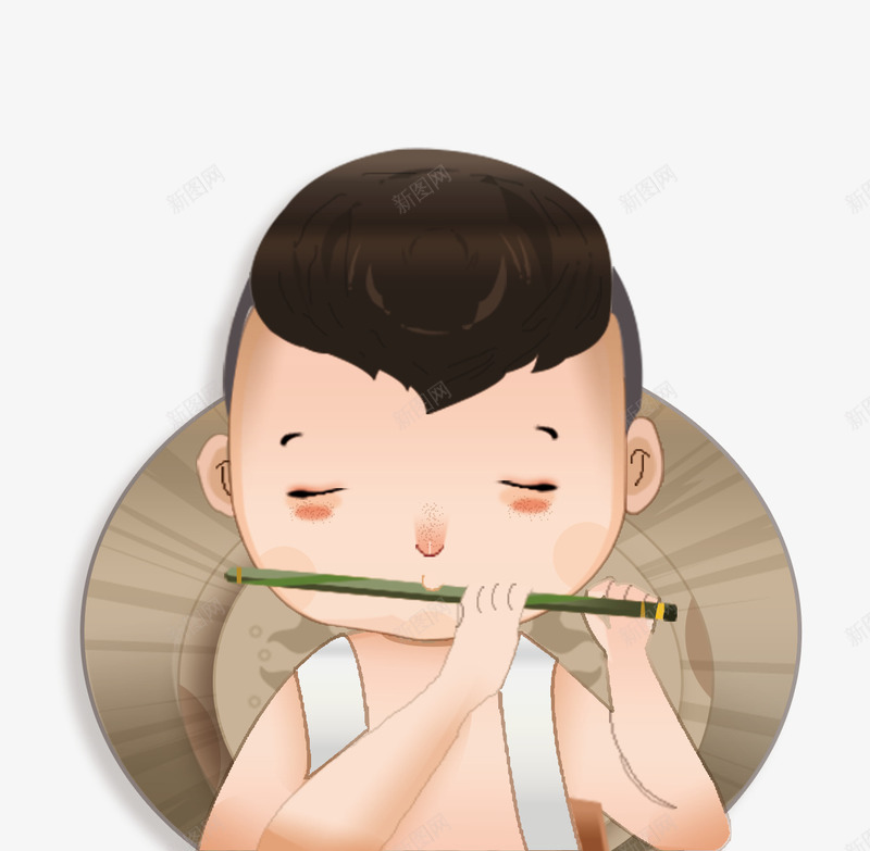 清明节人物插图可爱牧童吹笛子png免抠素材_新图网 https://ixintu.com 人物插图 可爱 吹笛子 插画 清明节 牧童
