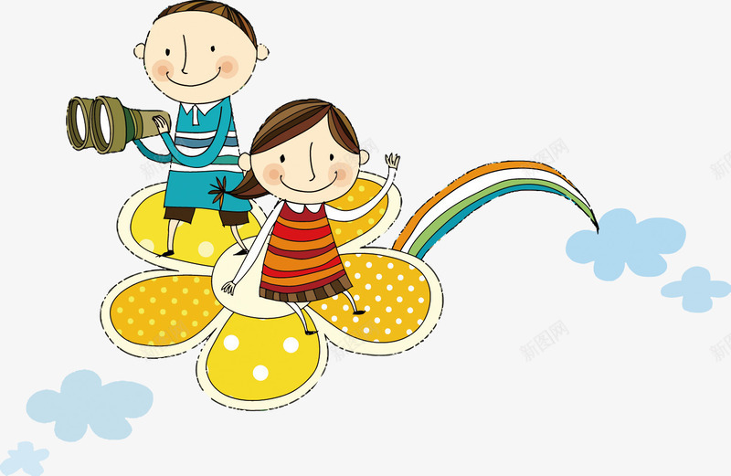 童真儿童画小孩矢量图eps免抠素材_新图网 https://ixintu.com 云 儿童画 卡通 小孩PNG矢量图 小孩免扣PNG图 彩虹 手绘 矢量小孩 童真 童趣 花朵 矢量图