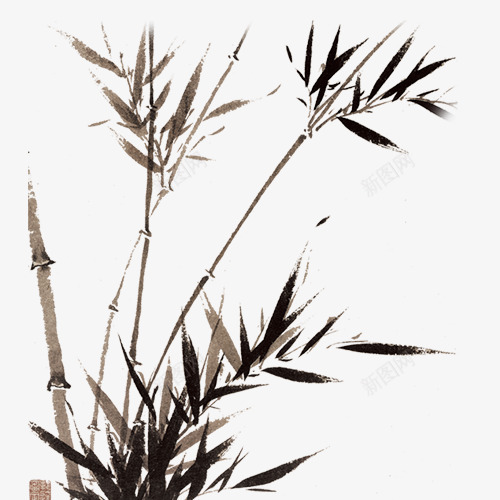 中秋节多图层竹子psd免抠素材_新图网 https://ixintu.com 中秋 素材 节日