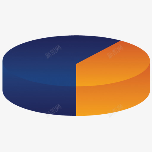 三维饼图图标png_新图网 https://ixintu.com 图表 箭头 统计 饼图
