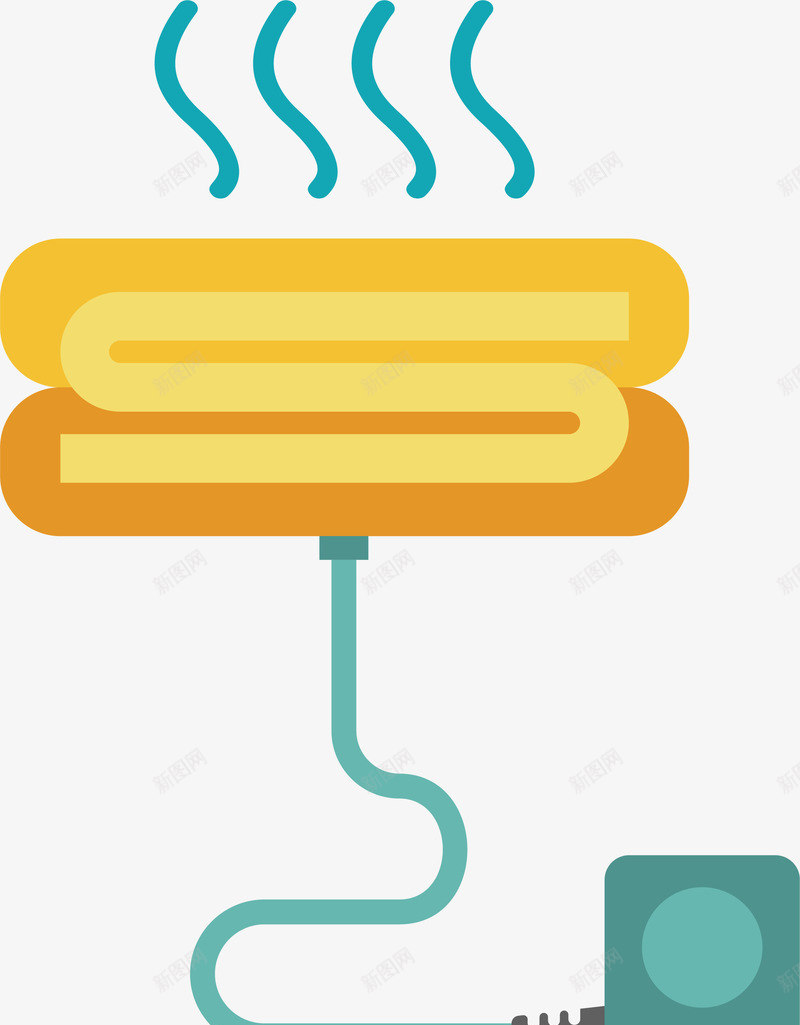 卡通供暖标矢量图图标ai_新图网 https://ixintu.com 供暖 免抠图 彩色底纹 扁平化 温暖 矢量图标 矢量图