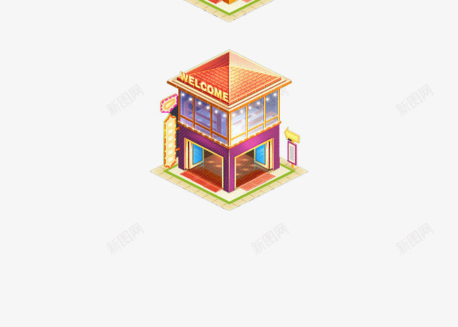 房屋png免抠素材_新图网 https://ixintu.com 住宅 创意房子 卡通房子建筑 地产手绘 建筑 房子 房屋 欧式建筑