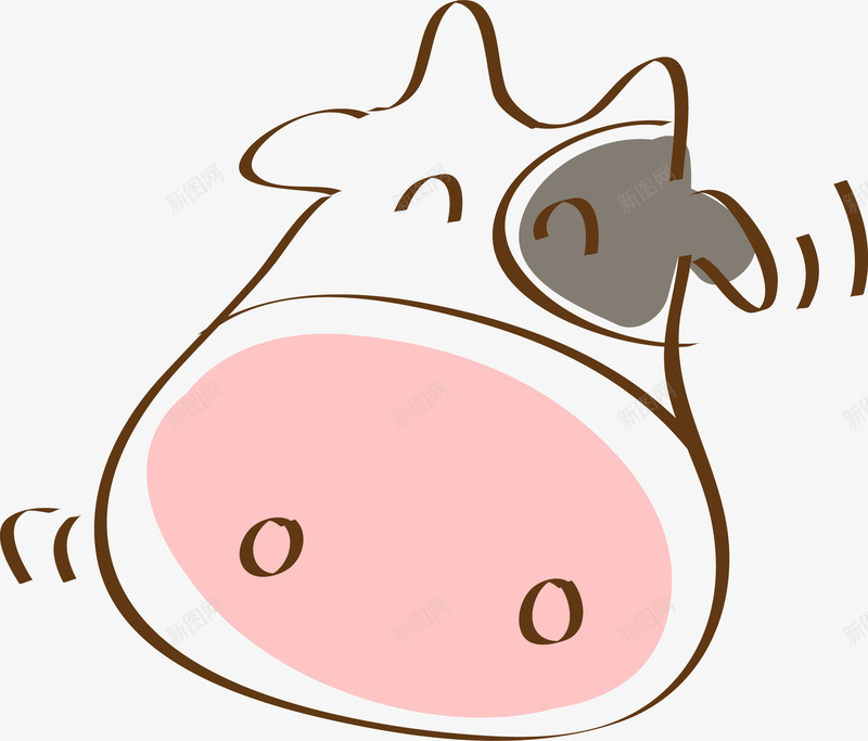 手绘卡通奶牛头矢量图eps免抠素材_新图网 https://ixintu.com PPT素材 儿童插画素材 卡通 卡通手绘 可爱奶牛 可爱手绘奶牛 奶牛 手绘 手绘奶牛素材 矢量手绘奶牛 矢量图