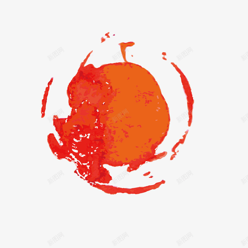 红色唯美彩墨矢量图eps免抠素材_新图网 https://ixintu.com 唯美彩墨 图案 墨水 彩色 红色 矢量图