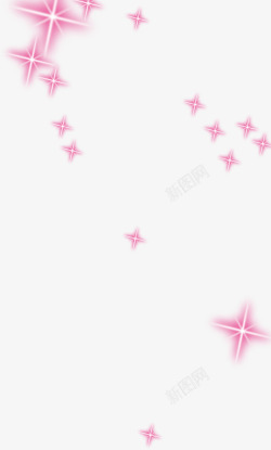 粉色星光海报背景七夕情人节素材