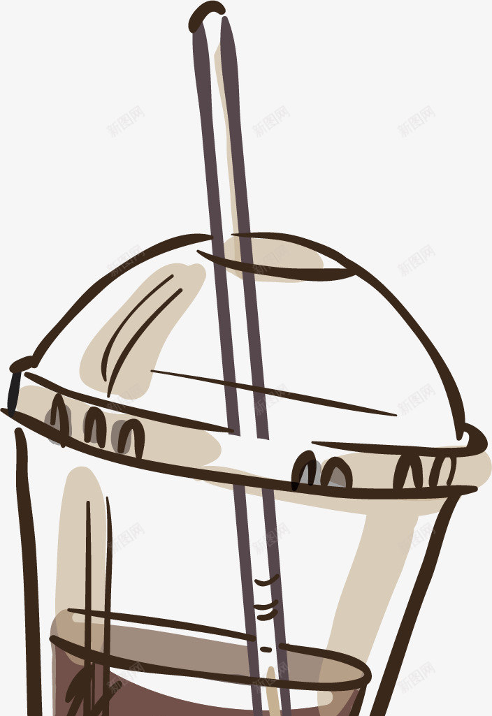奶茶饮料卡通插画矢量图ai免抠素材_新图网 https://ixintu.com 卡通插画 吸管 圆弧 奶茶 奶茶杯 形状 招牌奶茶 杯子 液体 矢量图 饮料