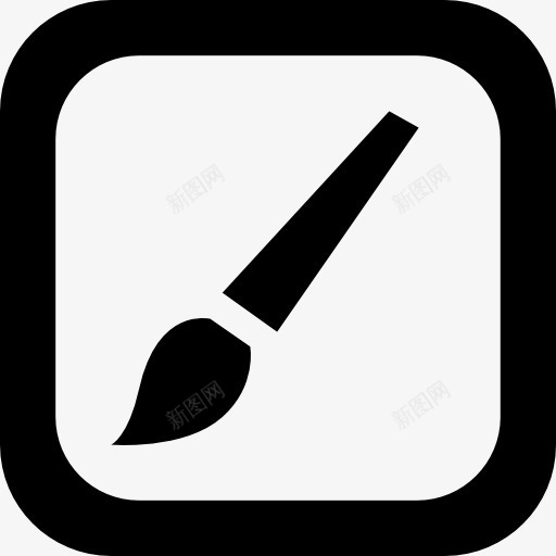 油漆刷图标png_新图网 https://ixintu.com 刷子 刷界面 工具和器具 油漆 油漆刷 画家 绘画 艺术 艺术家