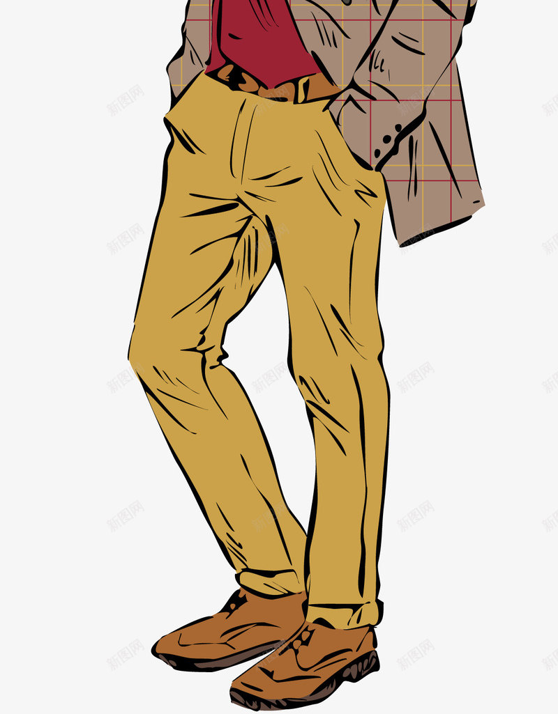 山麓时尚模特png免抠素材_新图网 https://ixintu.com 动物模特 山麓 手绘卡通 服装展 流行 矢量时尚模特