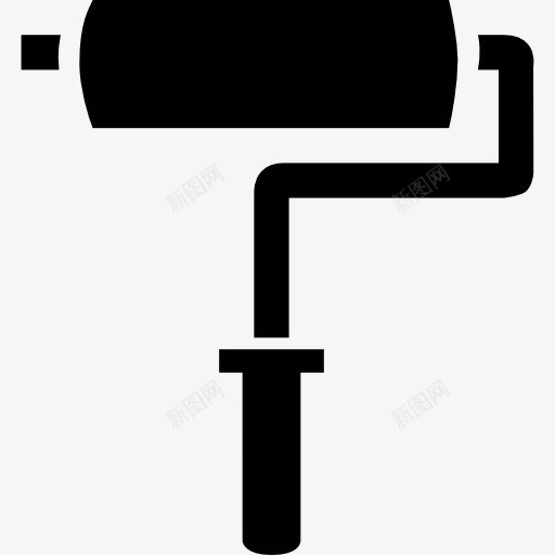涂料辊图标png_新图网 https://ixintu.com 工具 工具和用具 建筑行业 油漆 涂料辊 绘画 辊